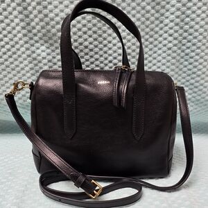 Fossil Vintage Black Leather Women's Bag